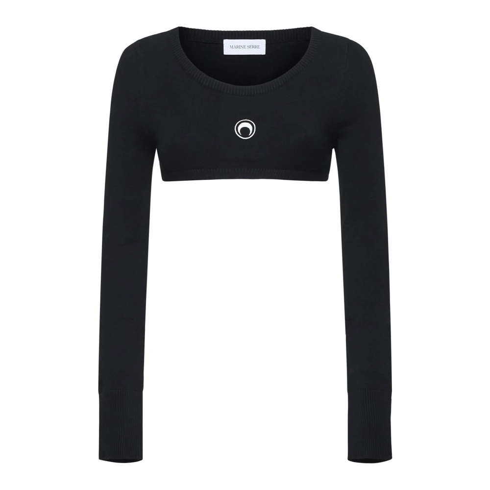 Marine Serre Zwarte Sweater Collectie Black Dames