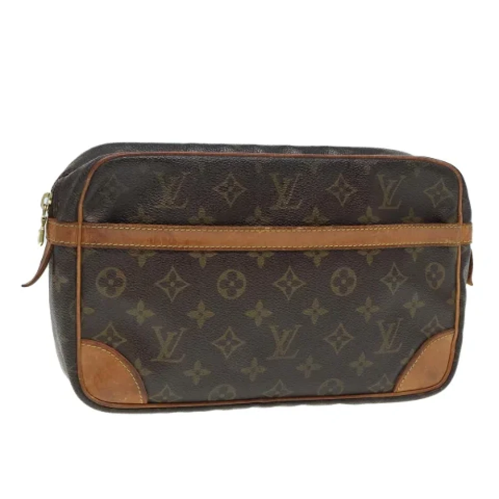 Louis Vuitton Vintage Pre-owned Canvas clutches Brown Dames