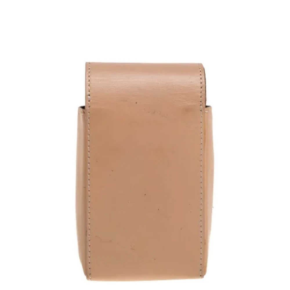 Fendi Vintage Pre-owned Leather home-office Beige Dames