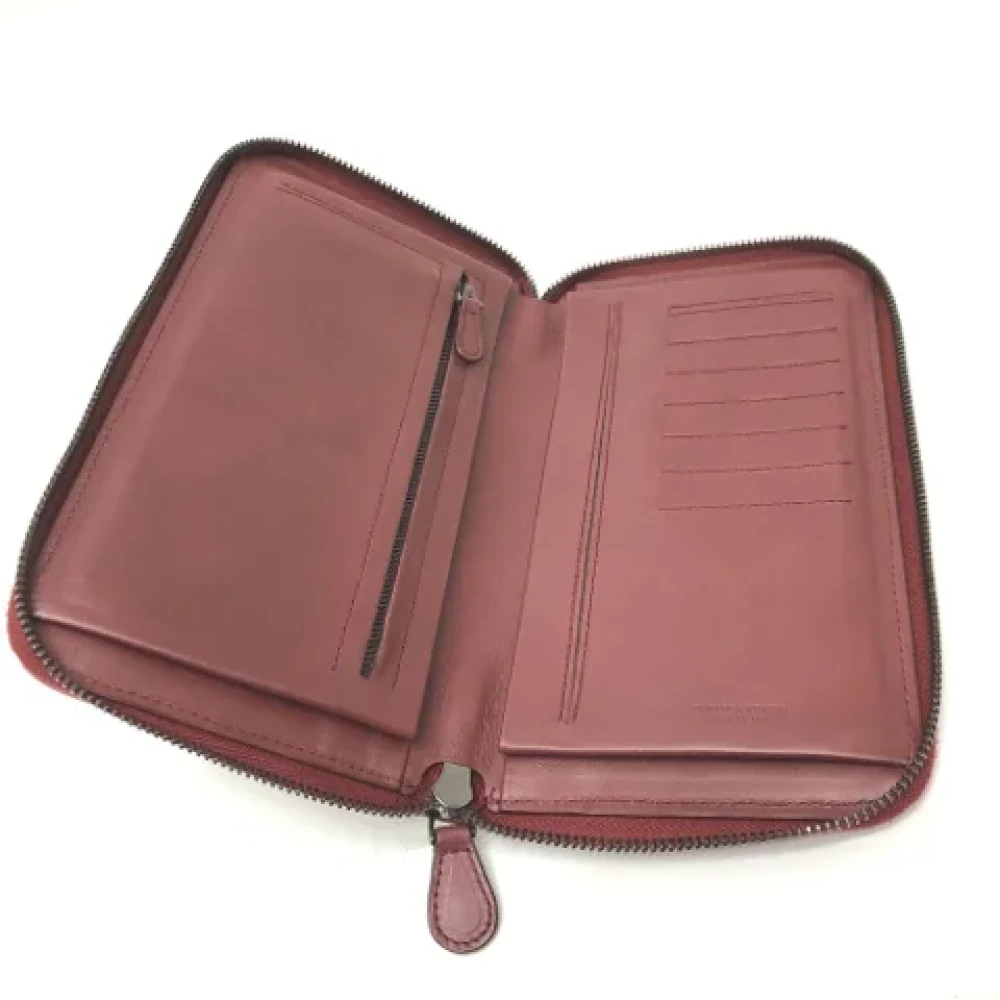 Bottega Veneta Vintage Pre-owned Leather wallets Pink Dames