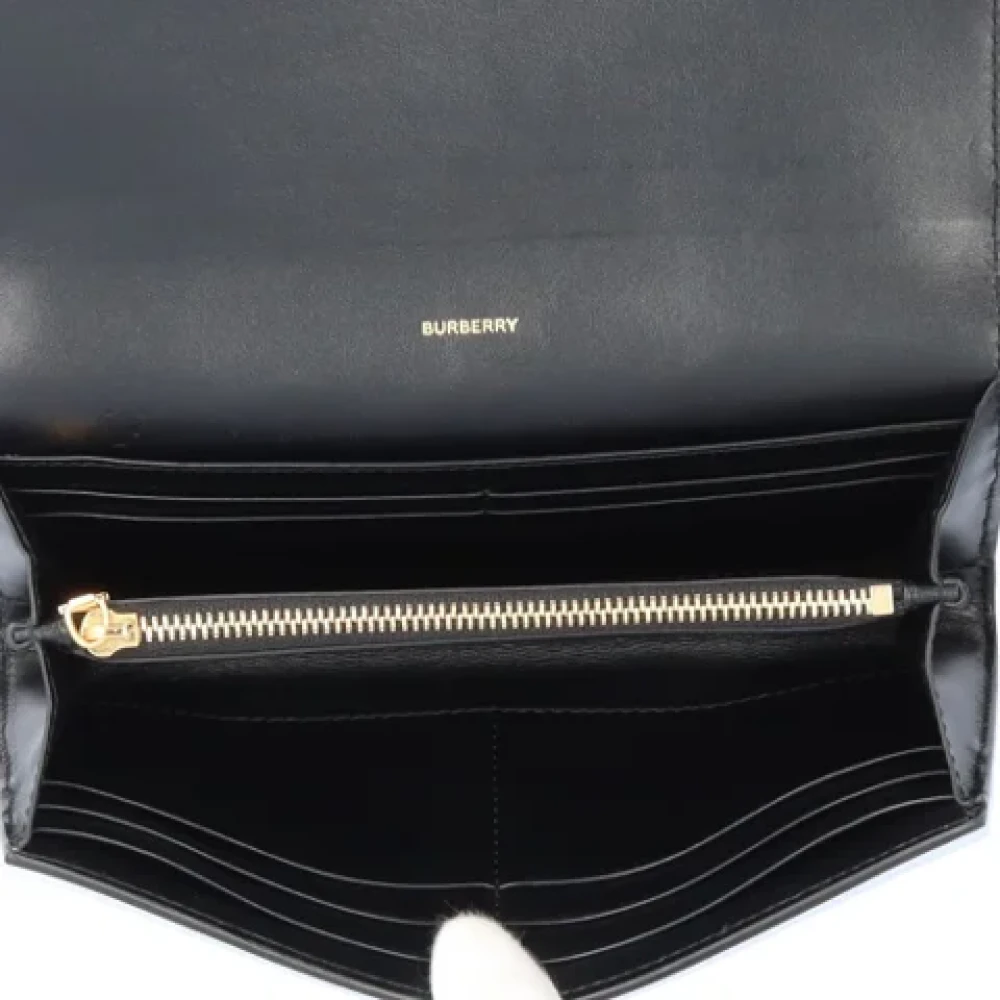 Burberry Vintage Pre-owned Leather wallets Black Dames
