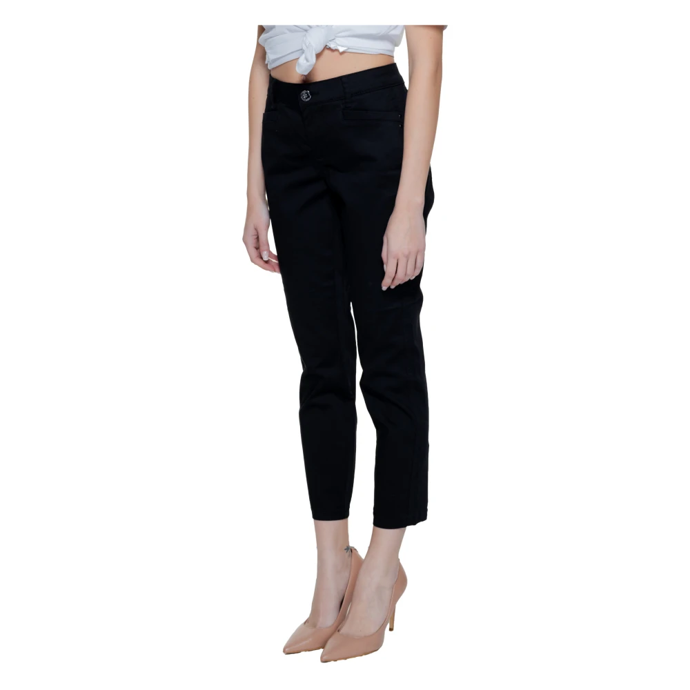 Street One Zwarte Katoenen Ritsbroek Black Dames