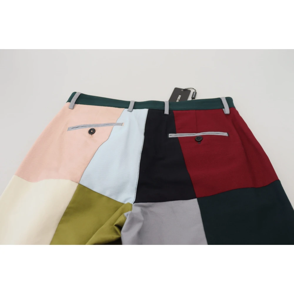 Dolce & Gabbana Prachtige Multicolor Patchwork Broek Multicolor Heren
