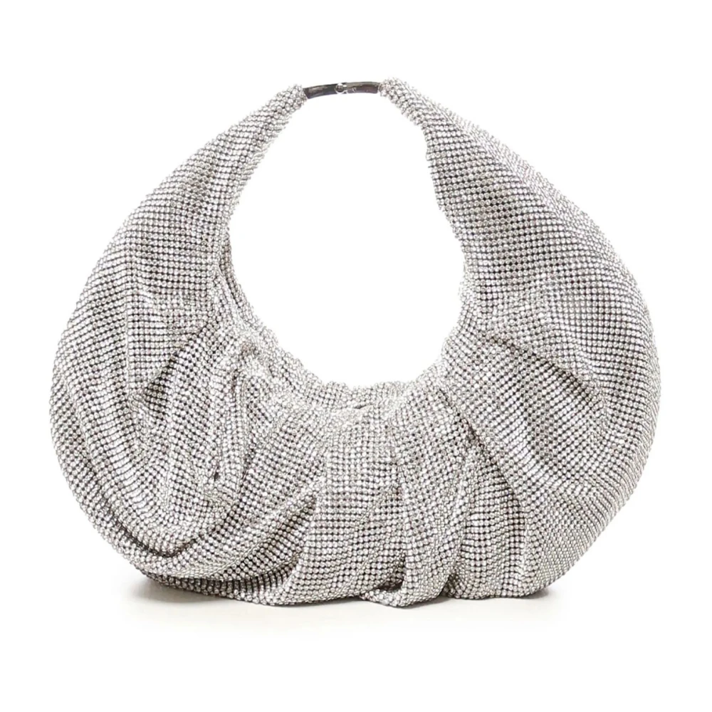 Benedetta Bruzziches Yennefer Mesh Tote Tas met Strass Gray Dames