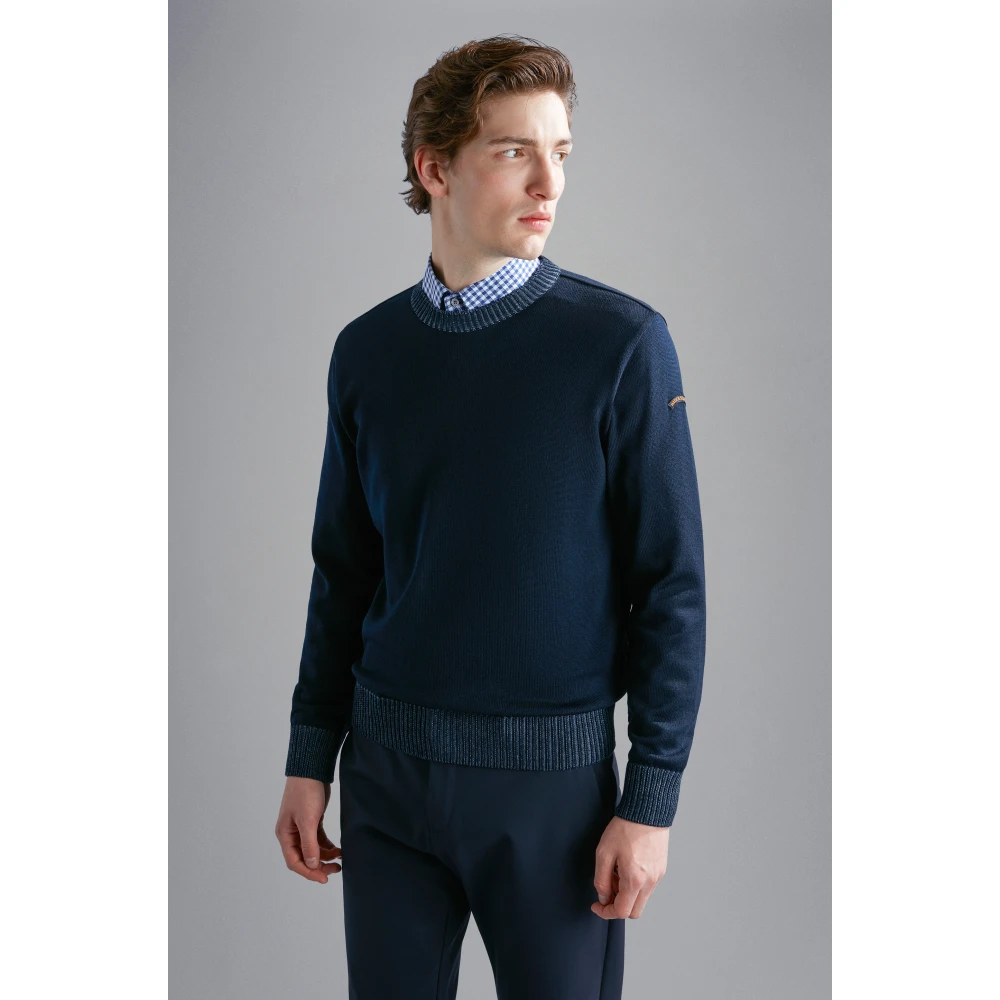 PAUL & SHARK Blauwe Sweater Collectie Blue Heren