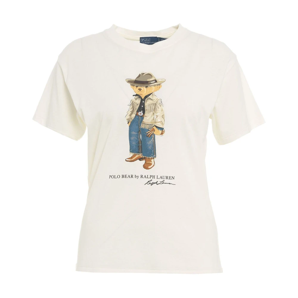 Polo Ralph Lauren Witte T-shirts & Polo's voor vrouwen White Dames