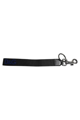 black-logo-nylon-keychain-keyring