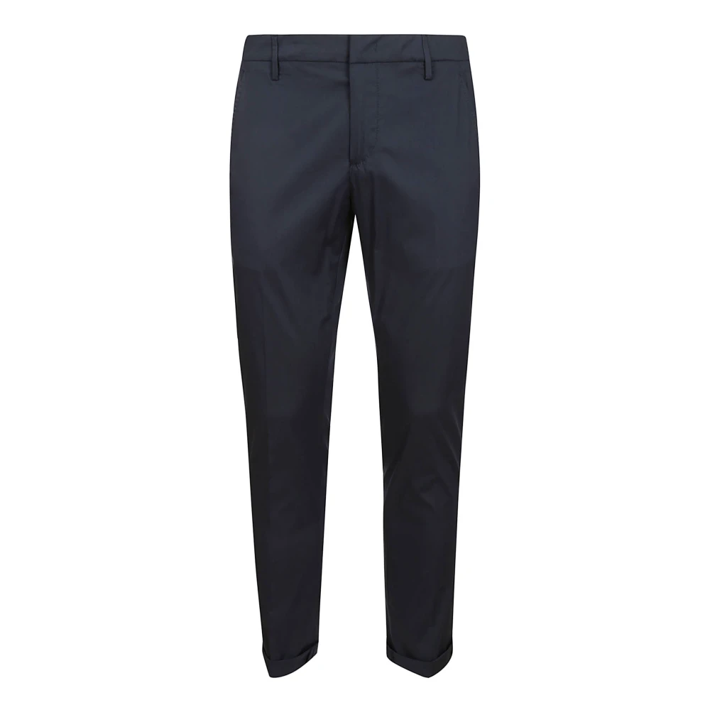 Dondup Men's Blue Suit Trousers, W31, Slim Chino Trousers With Rear Welt Pockets