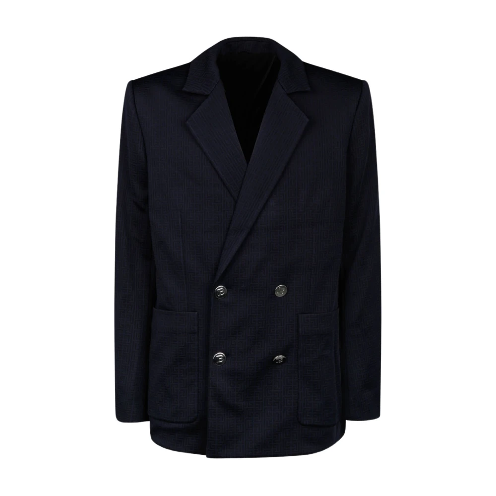 Navy Blue Mini Monogram Blazer