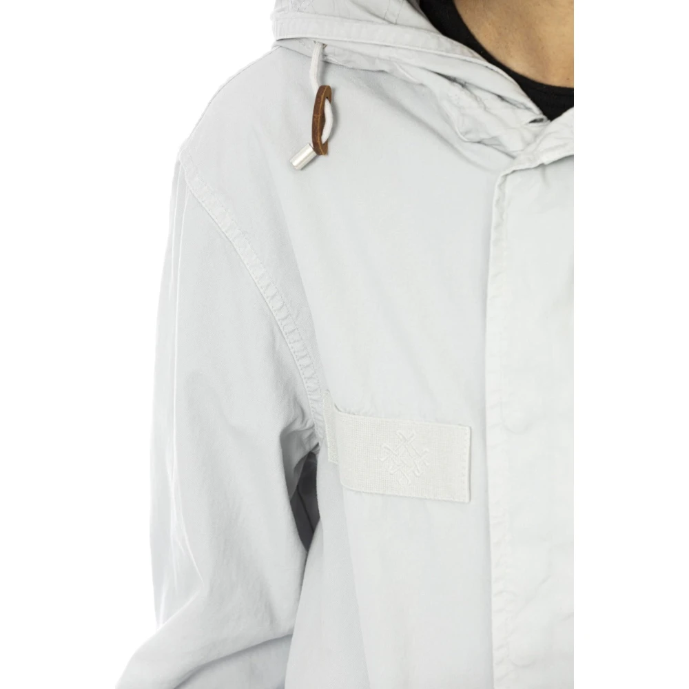 Mr&Mrs Italy Korte Parka Jas met Verstelbare Capuchon Gray Dames