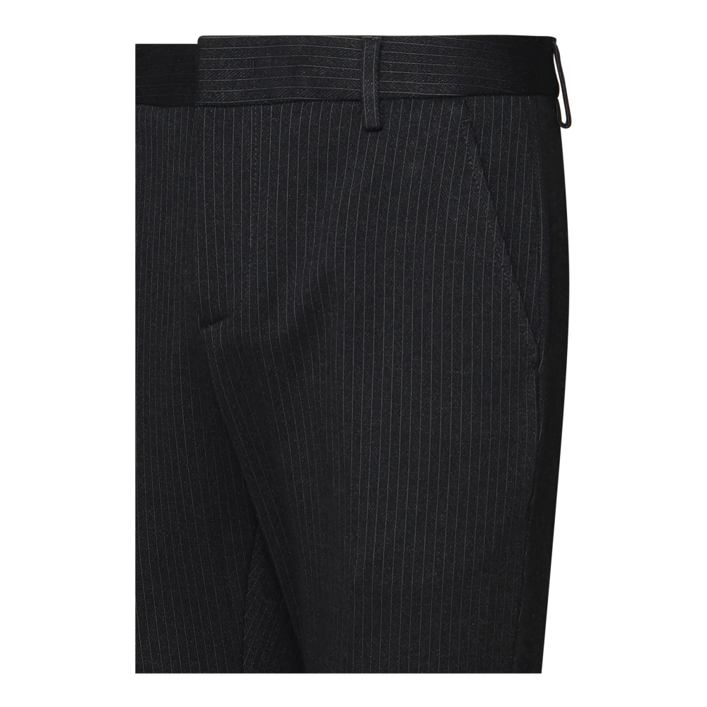 Dondup Slim-Fit Zwarte Broek Black Heren