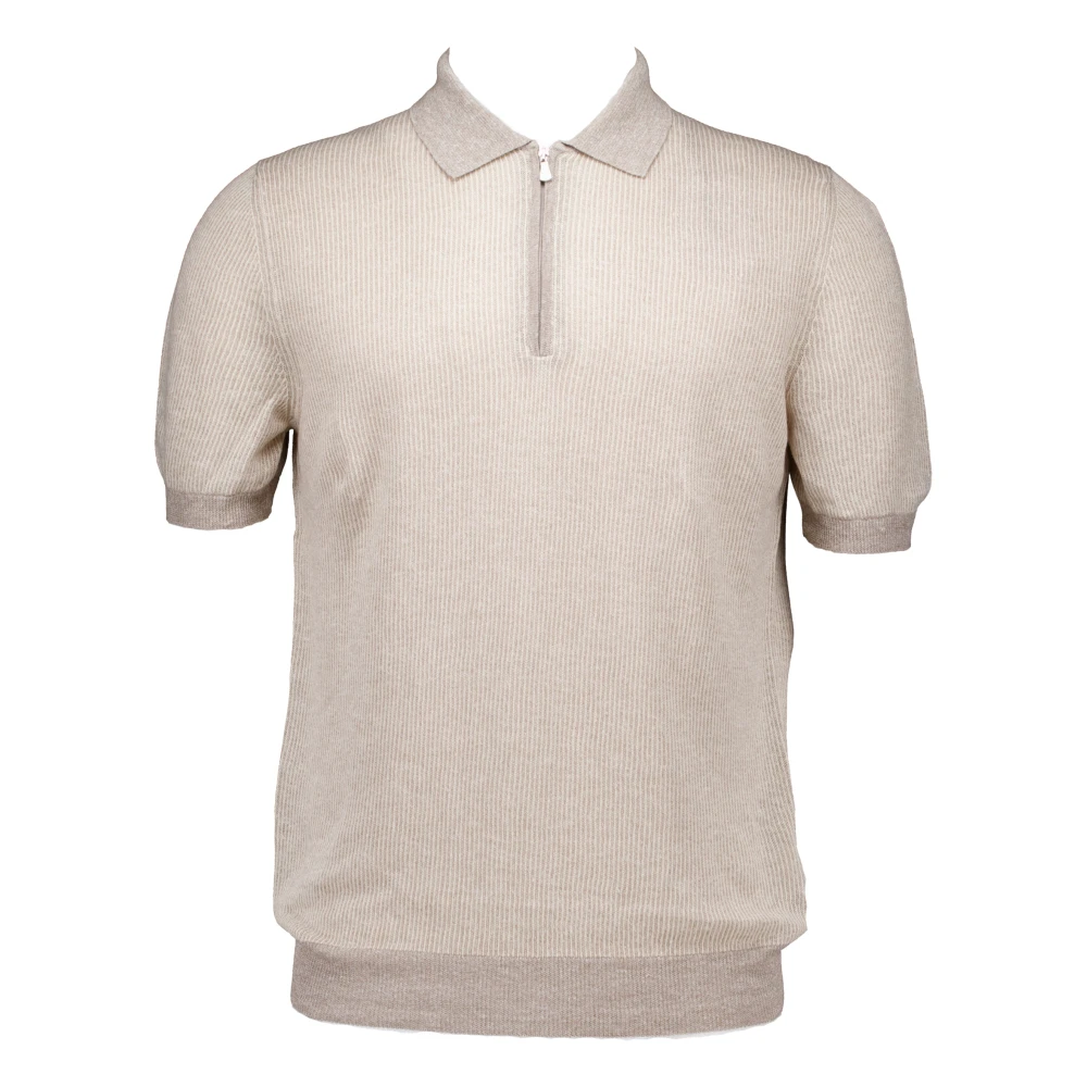 Gran Sasso Beige Polo Shirt Beige Heren