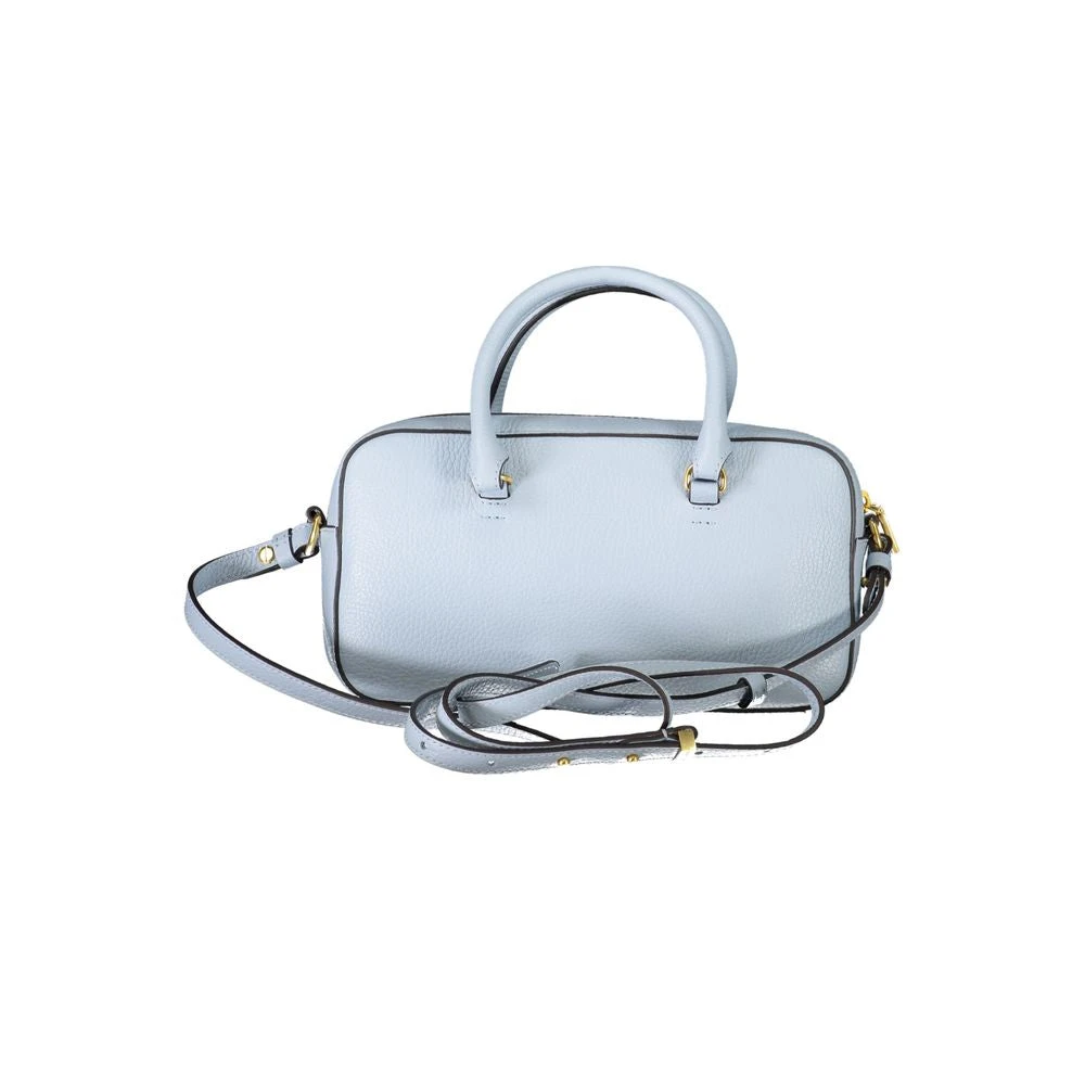 Coccinelle Blauwe Leren Handtas met Handvatten en Verstelbare Riem Blue Dames