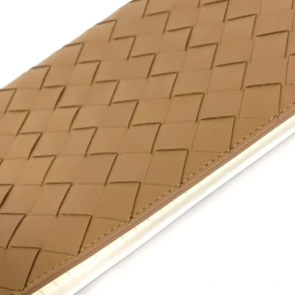 Bottega Veneta Vintage Pre-owned Leather wallets Brown Dames