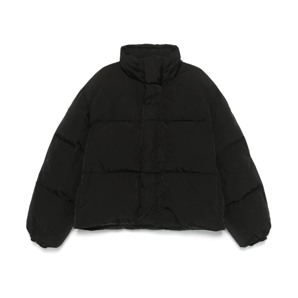Acne Studios Zwarte Gewatteerde Pufferjas Black Heren