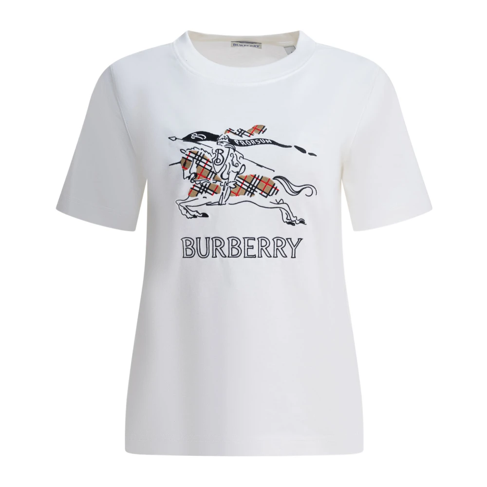 Burberry Women's White Ekd Sketch Cotton T-Shirt - T-Shirts - Xs - Tops