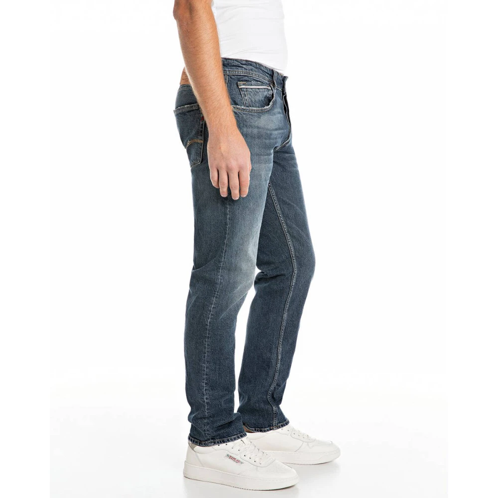 Replay Stijlvolle Jeans voor Mannen Blue Heren