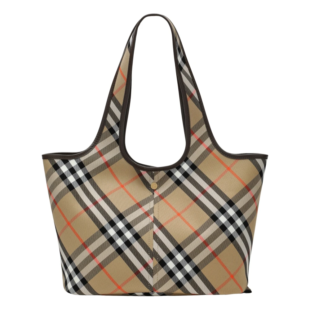 Burberry Kleine Tote Tas Beige Dames