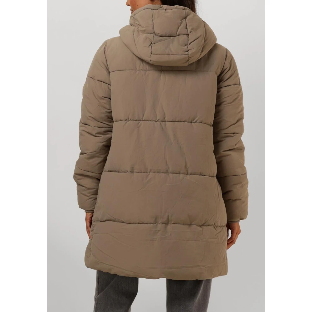 Notre-v Elegante Beige Gewatteerde Jas Beige Dames