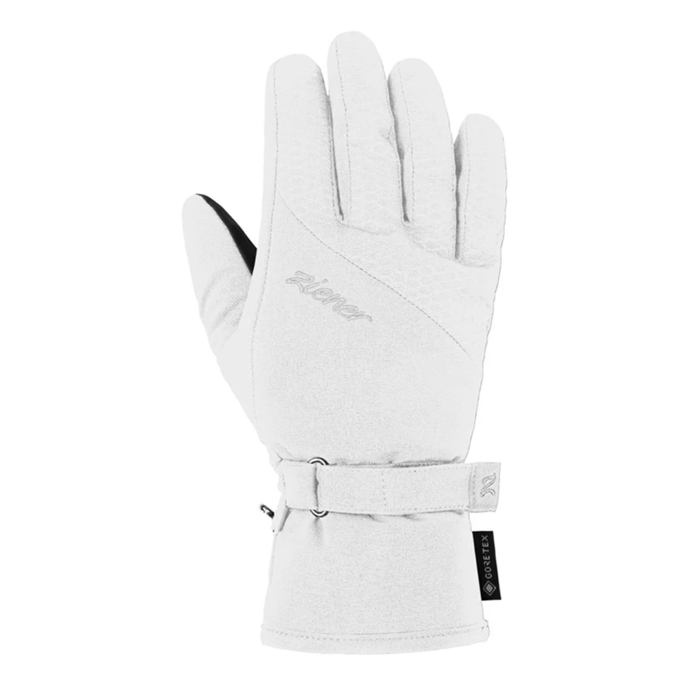 Ziener Witte Mist GTX Ski Handschoenen White Dames