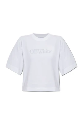 Croppad t-shirt med lös passform