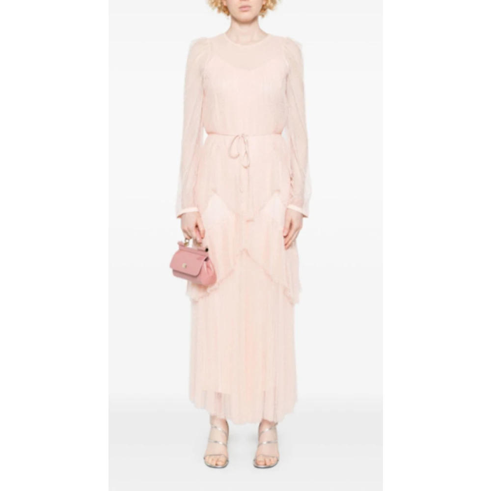 Twinset Stijlvolle Jurk Set Pink Dames