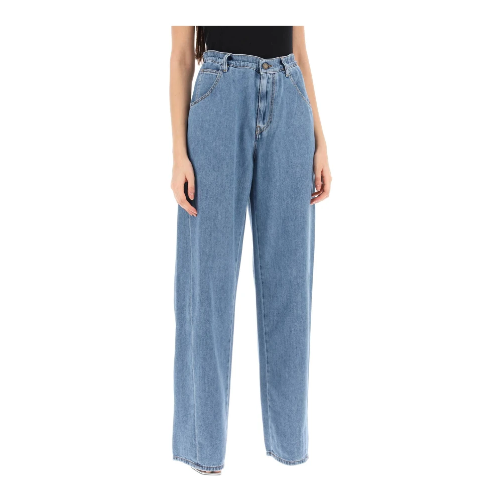 Darkpark Paper Bag Jeans Blue Dames