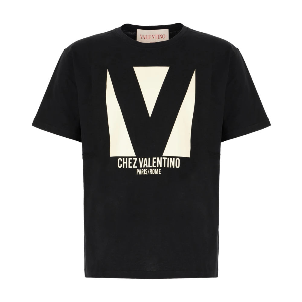 Valentino Garavani Stilig T-shirt för män och kvinnor Black, Herr