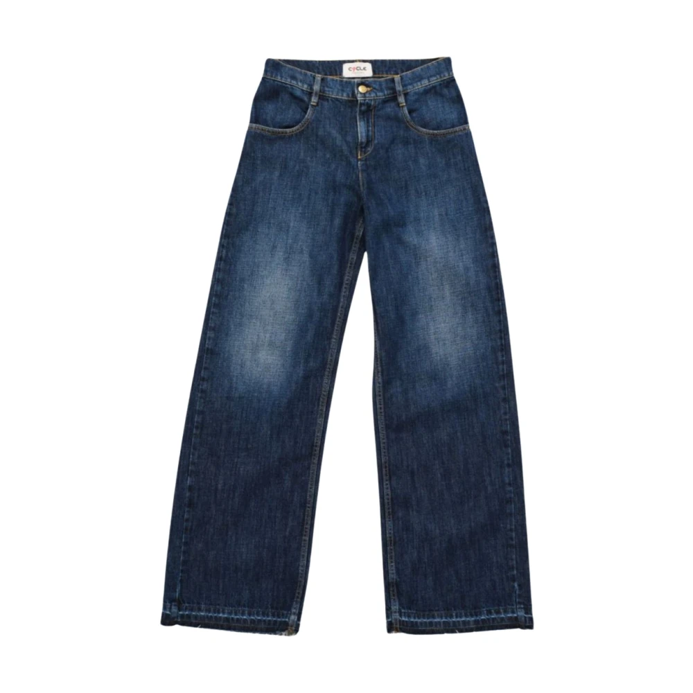 Cycle Donker Indigo Denim Jeans Super Fitted Blue Dames