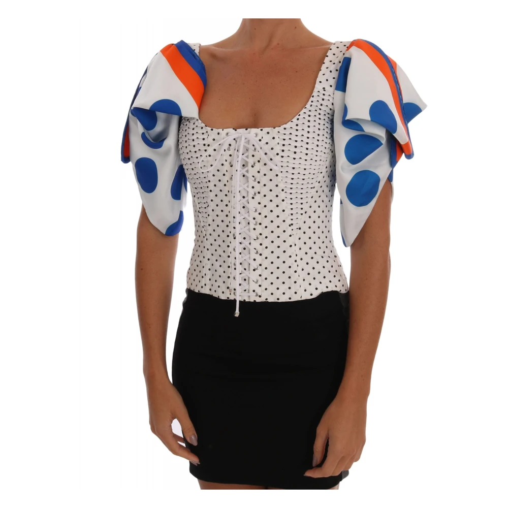 Dolce & Gabbana Women's Silk Corset Bustier Top