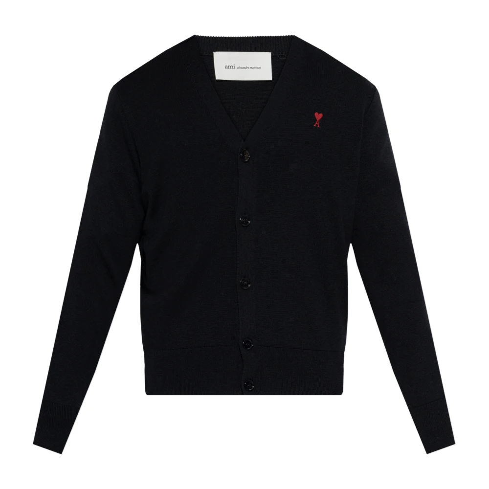 Ami Paris Uomo Nero Maglie, S, New,