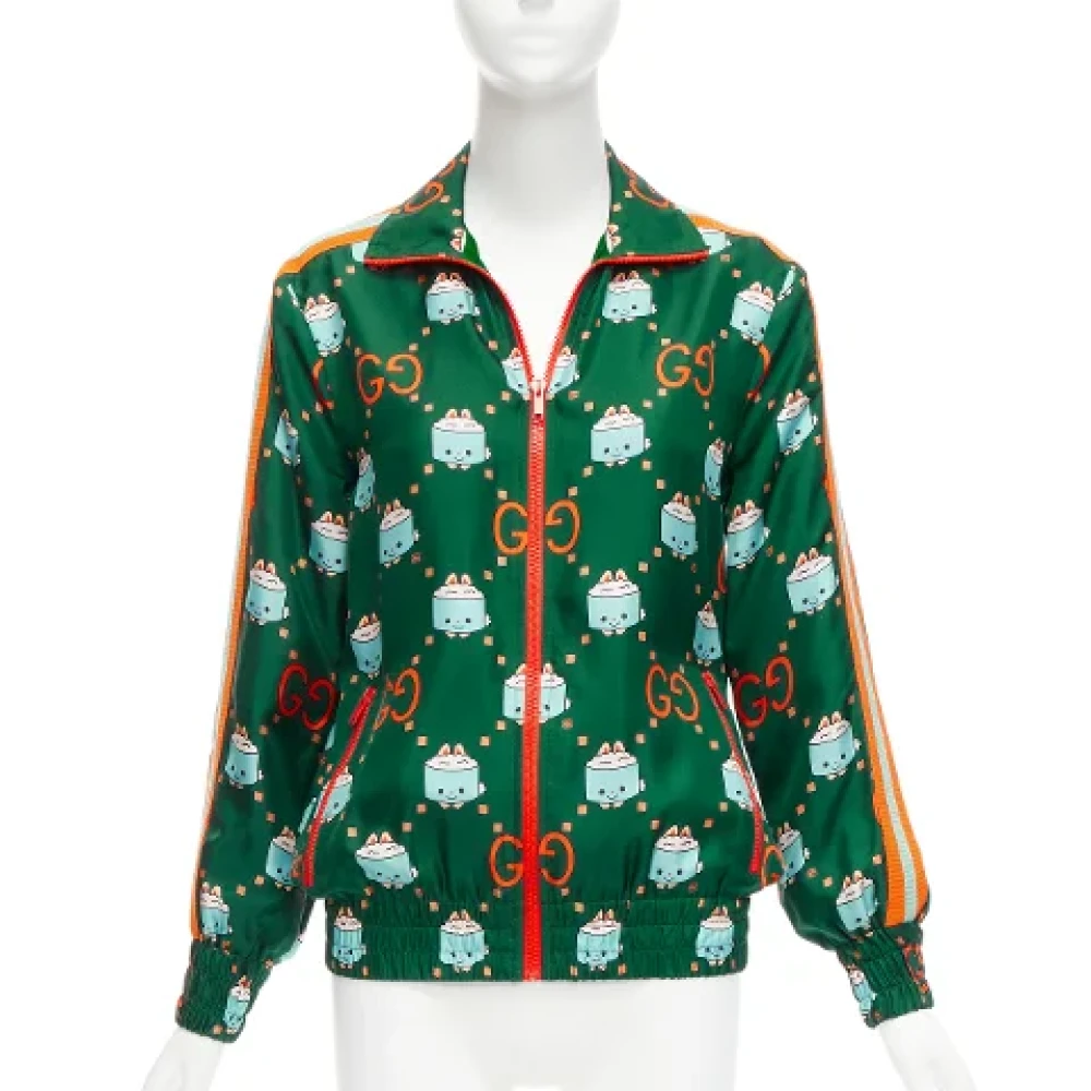 Gucci Vintage Pre-owned Silk outerwear Multicolor Dames