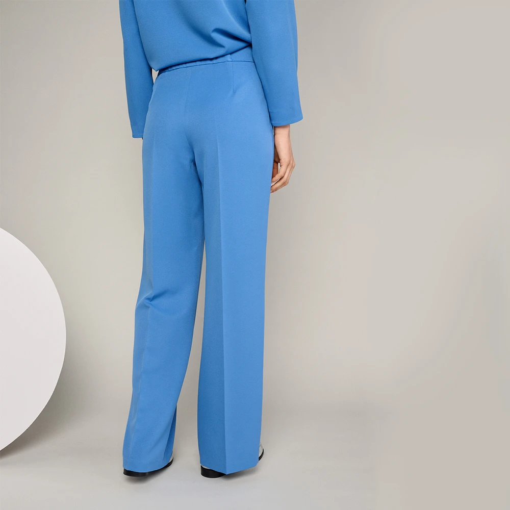 Marie Méro Lichtblauwe Kreukvrije Reisbroek Blue Dames