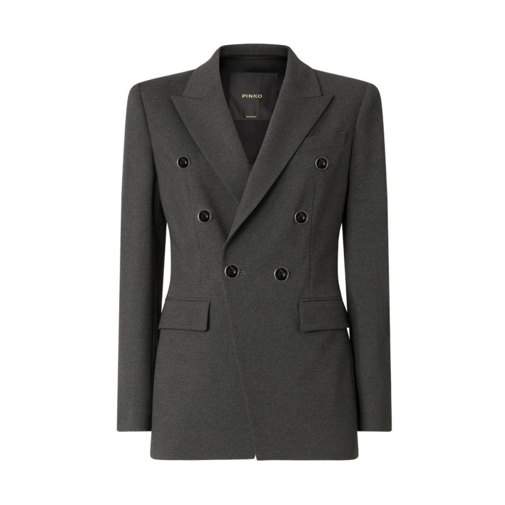 Pinko Vrouw Grijs Jassen Dames, S, Nylon, Blazer