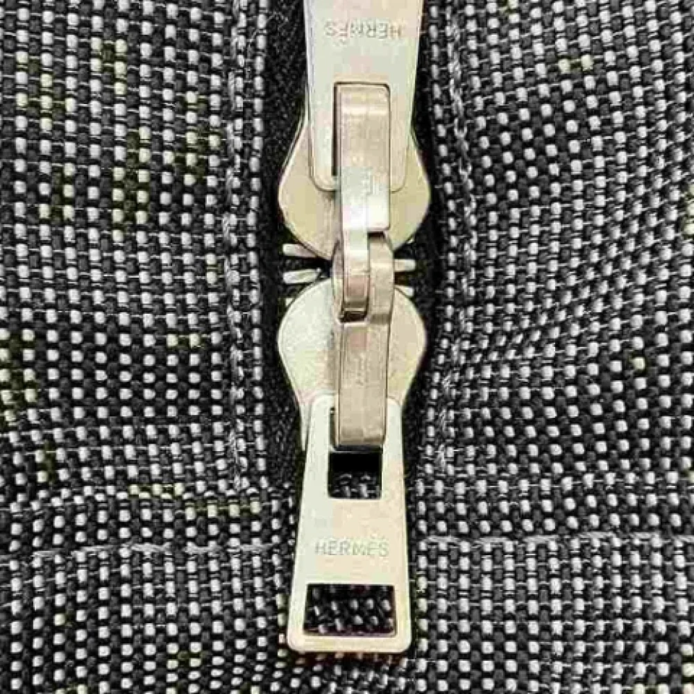 Hermès Vintage Pre-owned Canvas handbags Gray Dames