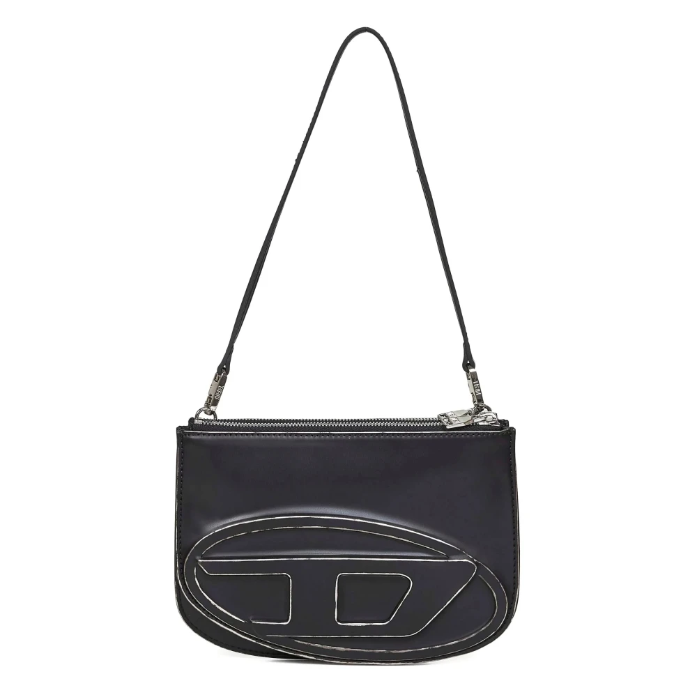 Diesel Vrouw Zwart Tassen Dames, One Size, 1Dr Twin Schoudertas
