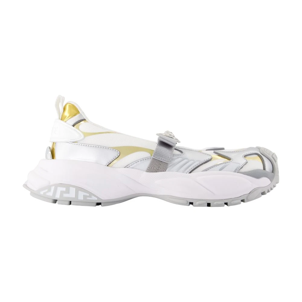 Versace Witte Mary Jane Sneakers Synthetisch Dames Schoenen Veelkleurig Multicolor