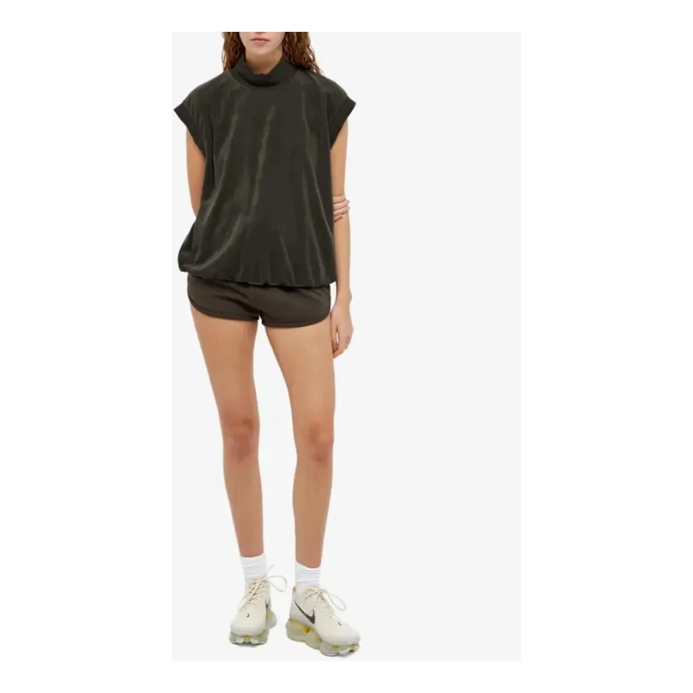 Fear Of God Mouwloze Mock Neck Vest Top Black Dames