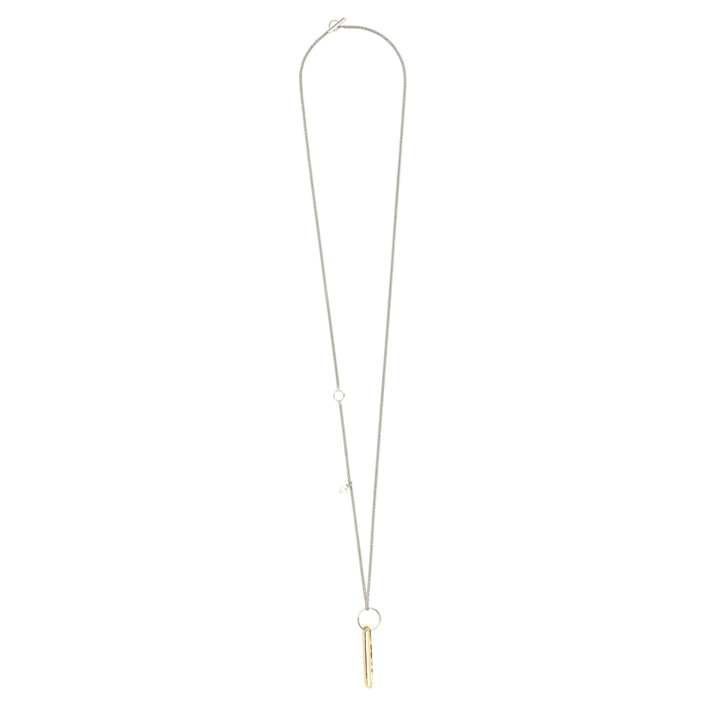 Jil Sander Women's Yellow 601 Chain Necklace