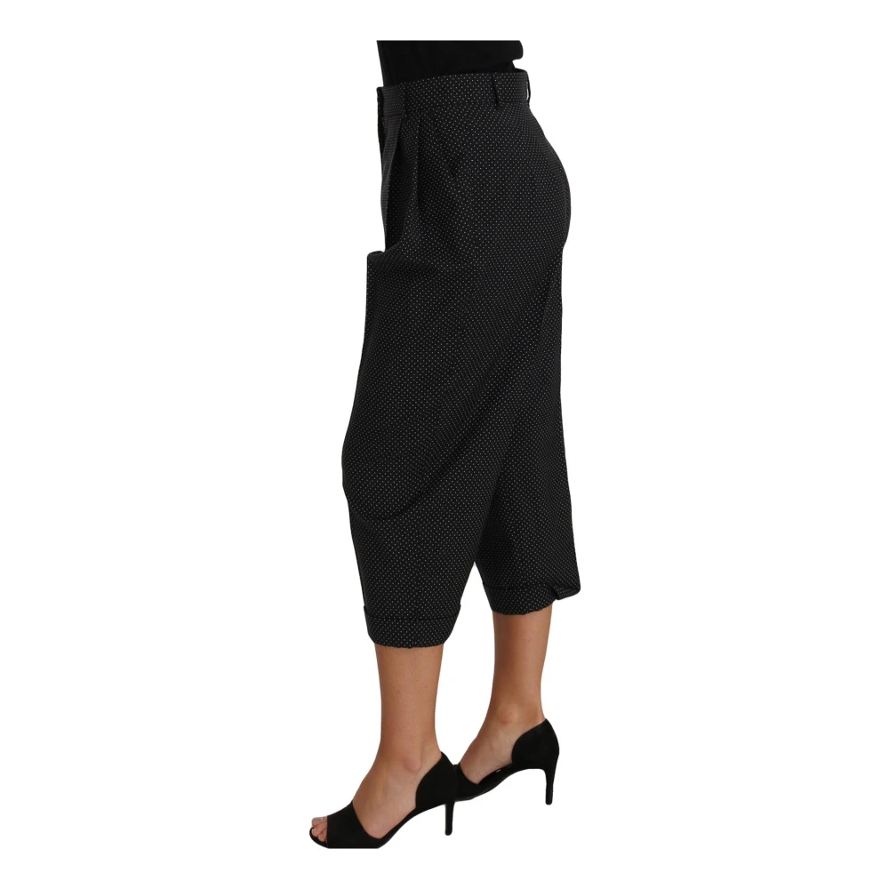Dolce & Gabbana Gestippelde Korte Broek Black Dames