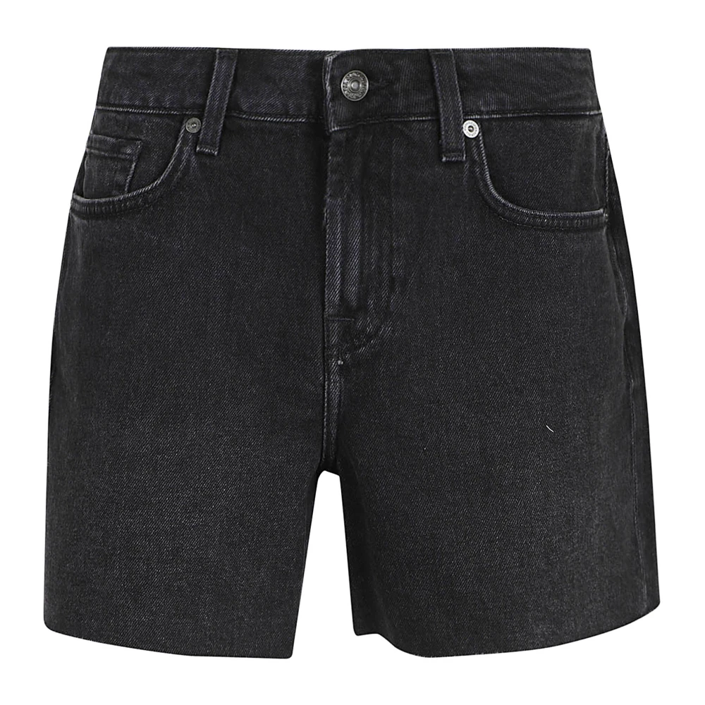 7 For All Mankind Shorts Black Dames