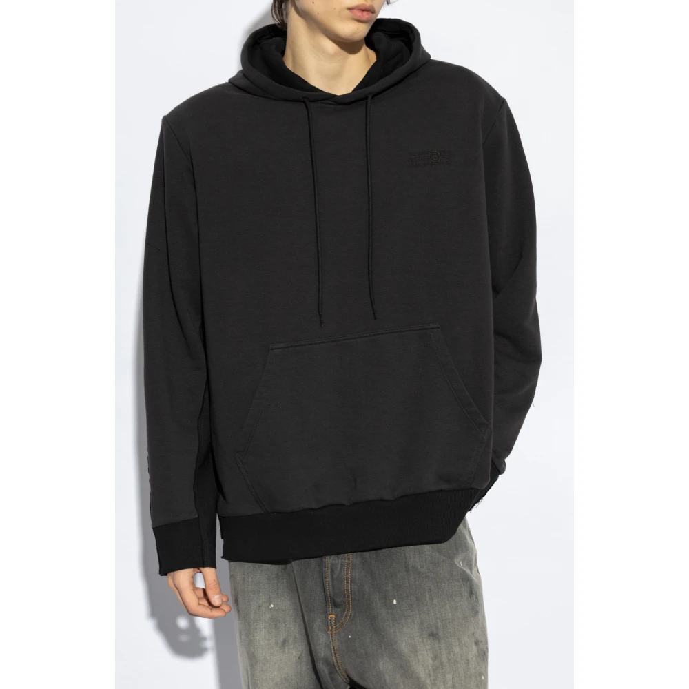 MM6 Maison Margiela Sweatshirt met Vintage Effect Black Heren