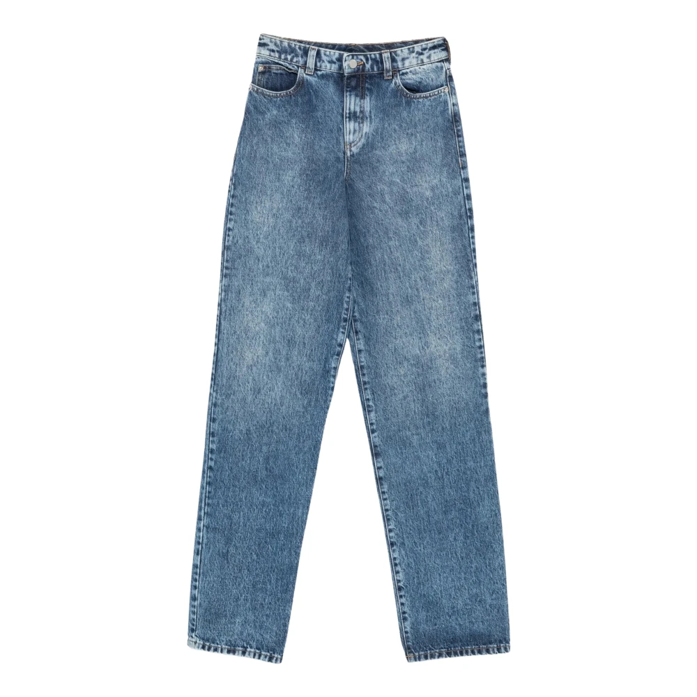 Emporio Armani , Straight Fit Jeans, Female, Blue, W30, 5 Pockets Pant