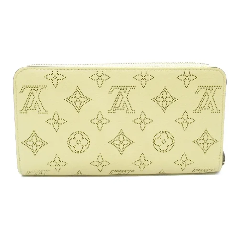 Louis Vuitton Vintage Pre-owned Leather wallets Yellow Dames