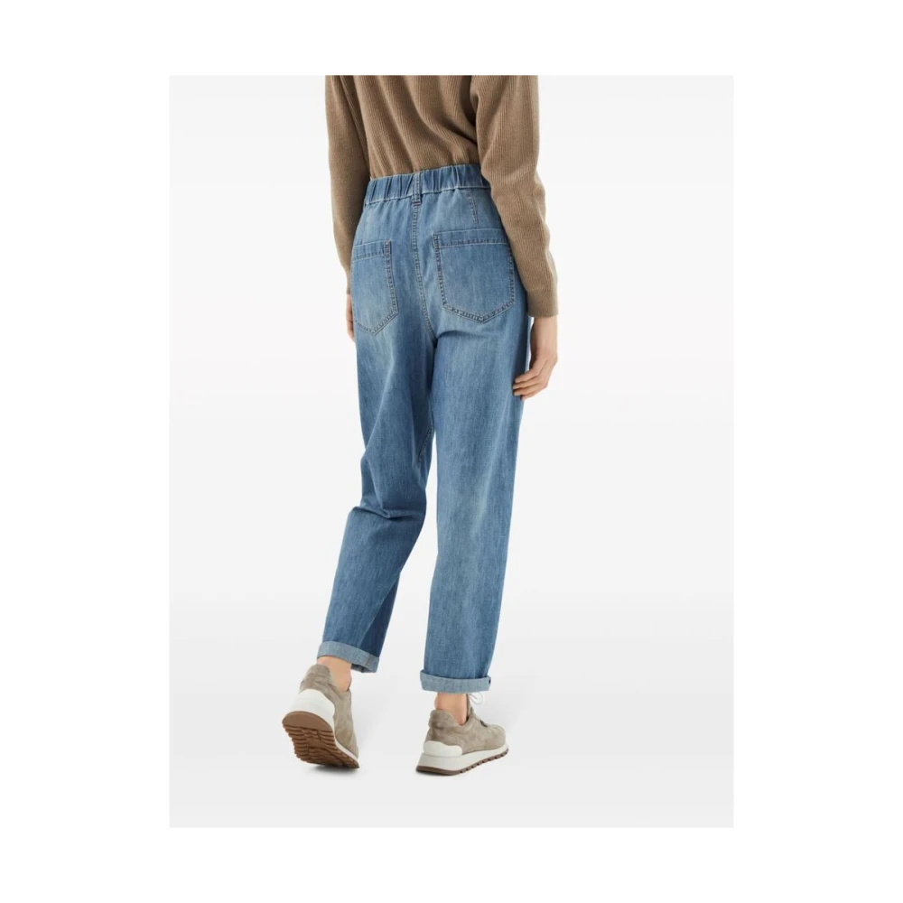 BRUNELLO CUCINELLI Slim-fit Jeans Blue Dames