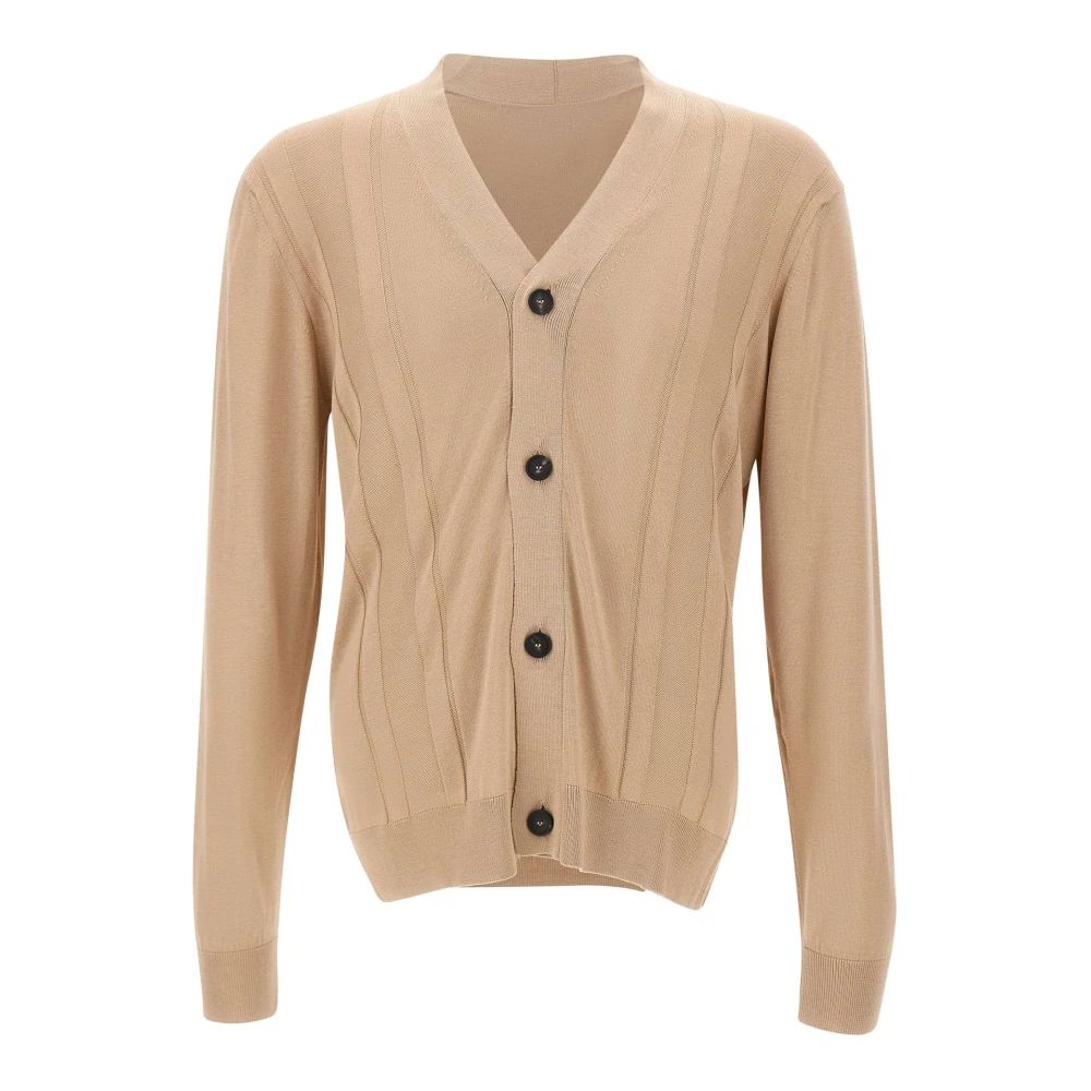 Tagliatore Men's Beige Moore Cardigan