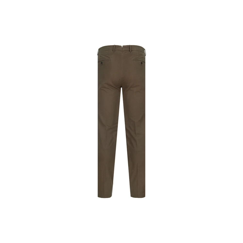 PT Torino Heren Knoop Rits Broek Brown Heren