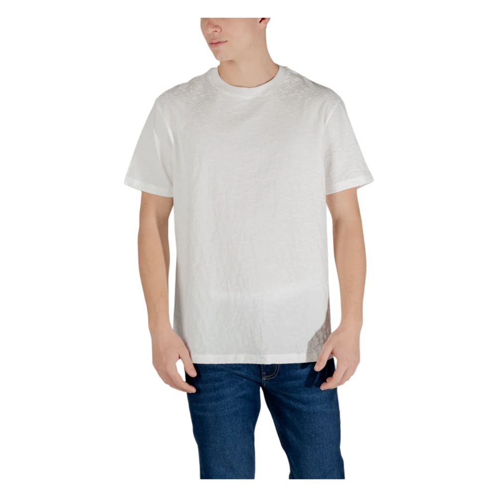Armani Exchange Wit Katoenen T-Shirt Korte Mouw White Heren
