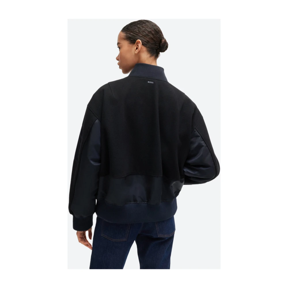 Hugo Boss Waterafstotende Bomberjack met Ritszak Blue Dames