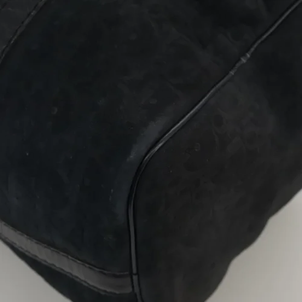 Dior Vintage Pre-owned Canvas handbags Black Dames